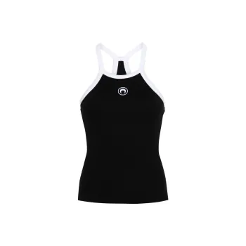 Marine Serre Crescent Moon embroidered Top