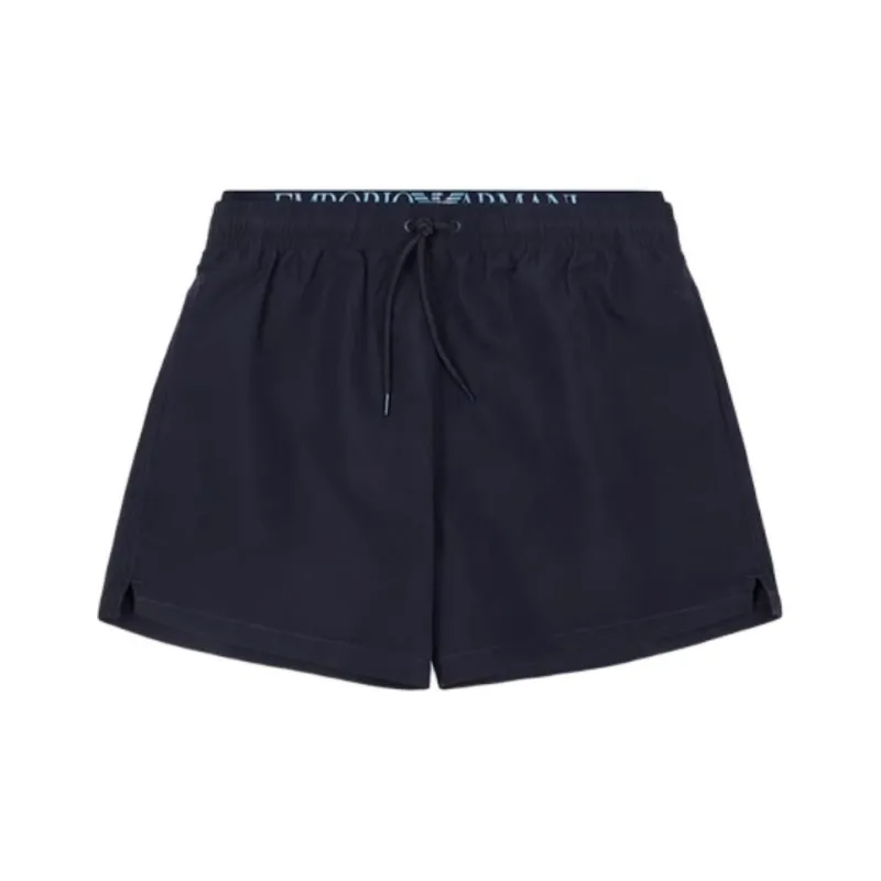 EMPORIO ARMANI Asv Logoband Recycled Fabric Swim Shorts-0