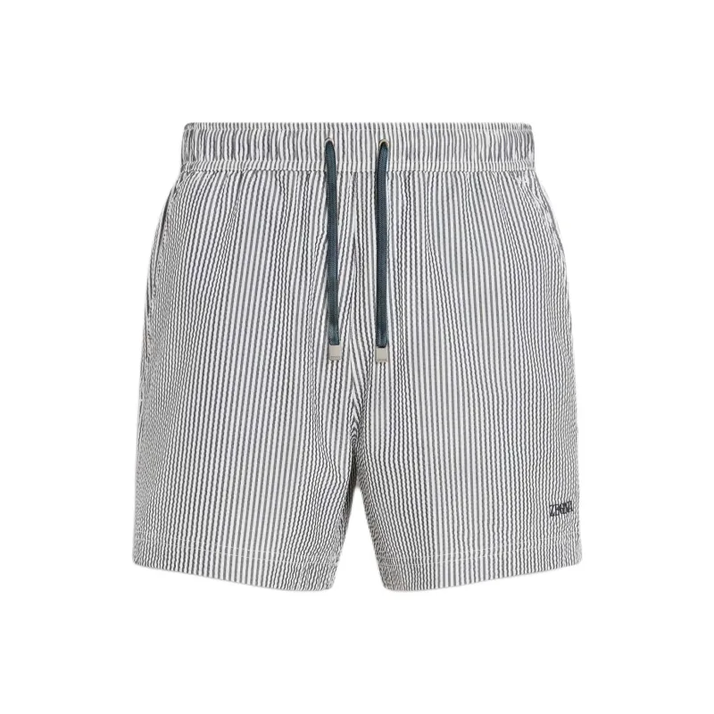 Zegna Striped Swim Shorts-0