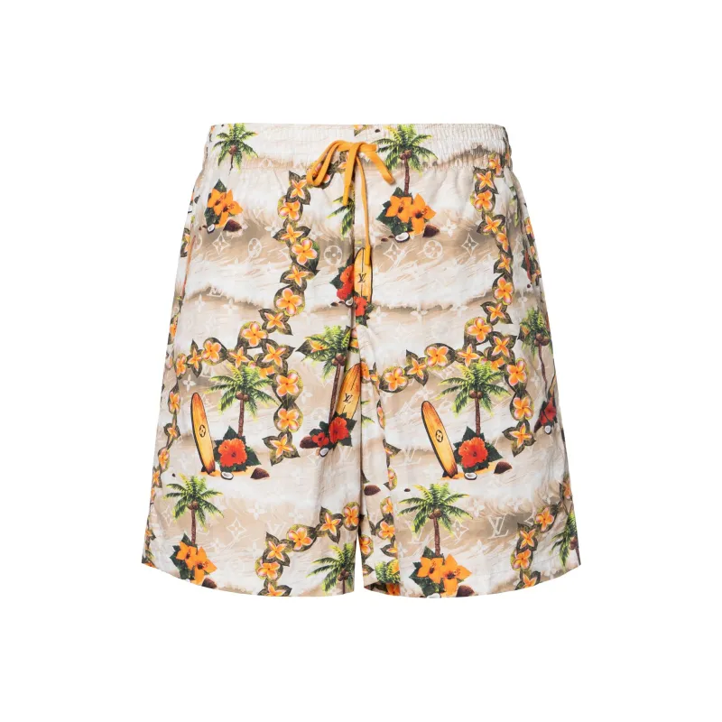 LOUIS VUITTON Monogram Nylon Swim Shorts-0