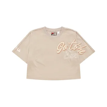 FILA FUSION TOKYO STUDIO Crop Tops Women's Wild Grass Khaki