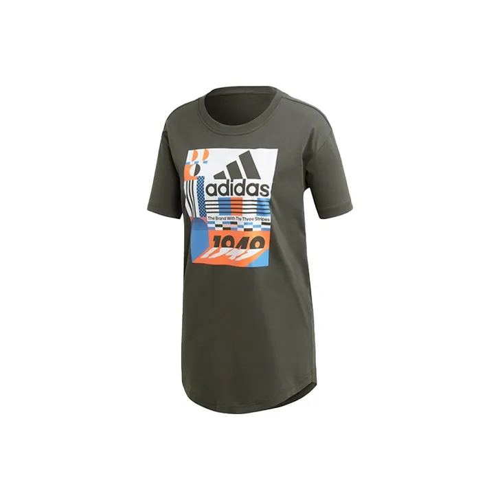 Adidas T-Shirts Women's Earthy Brown-0