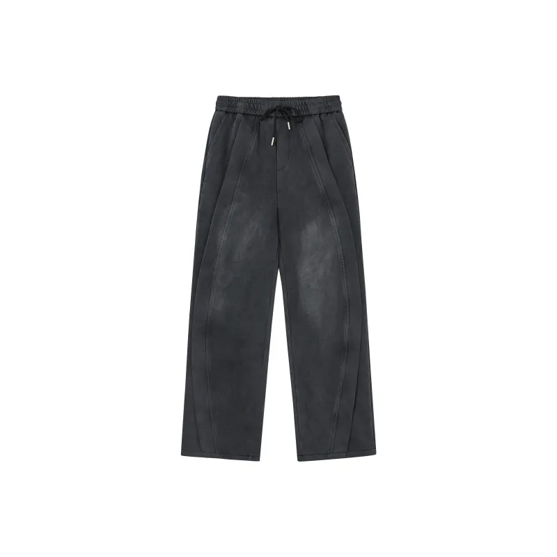 KLAMMKICKS Casual Pants Unisex Washed Black-0