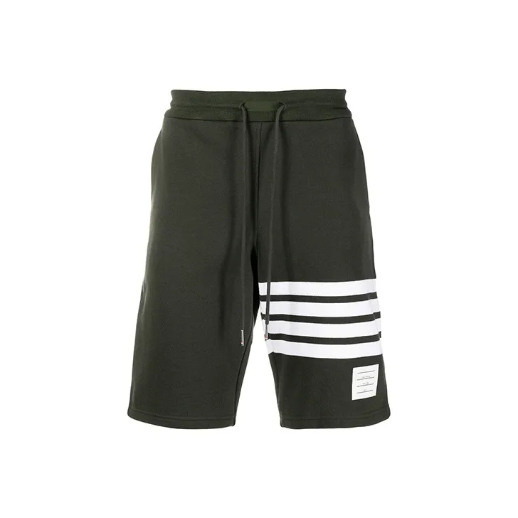 THOM BROWNE Sports Shorts Men Dark Green-0