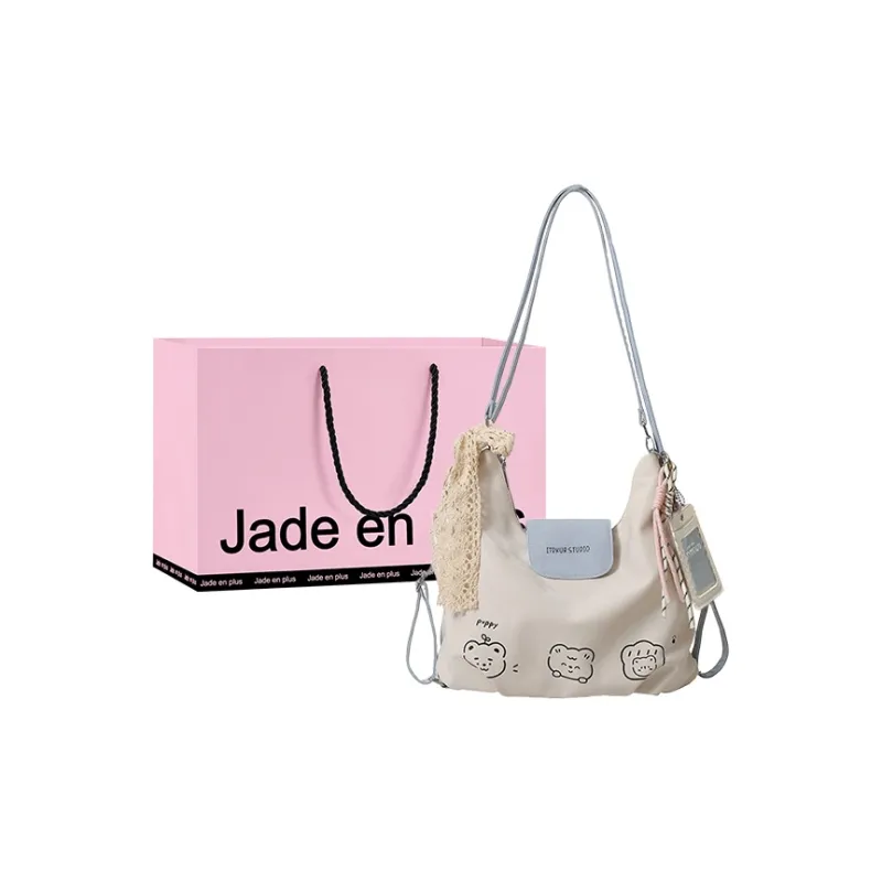 Jade En Plus PU Shoulder Bag Regular Women's Dawn Silver/Soft Pink/Baby Blue-15