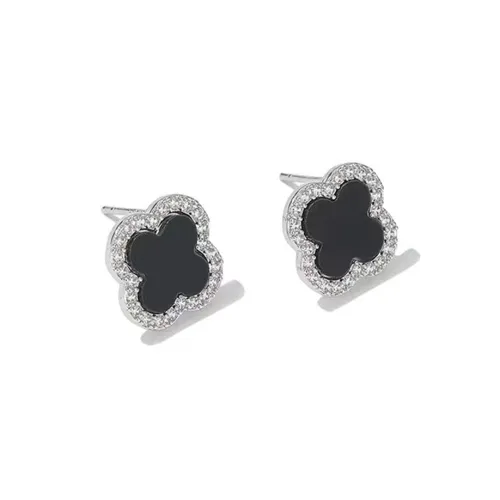CANHUI S999 Fine Silver Stud Earrings Women's