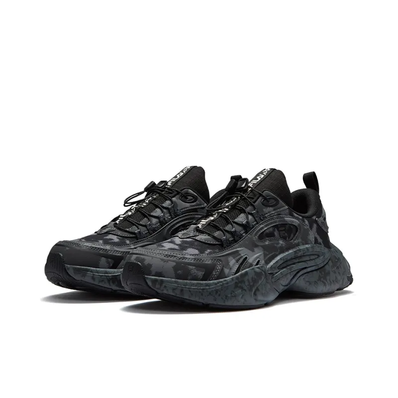 FILA FUSION FORCE X P.A.M. Gravity Shoes Low Top Running Shoes Men's Gray Black-1