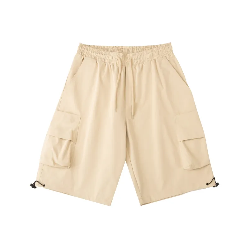 BORDERLESS BDLS Cargo Shorts Unisex Light Khaki-0