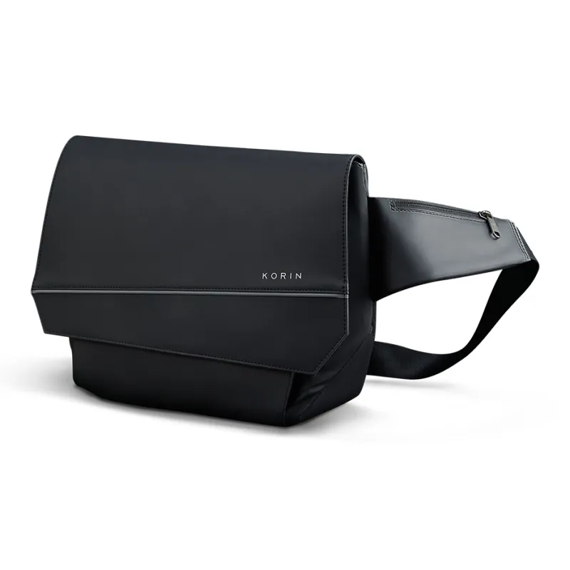 KORIN Polyester Crossbody Bag Regular Men's Black-3