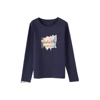 Mo Han Yi Mei T Shirt Women's Navy Blue