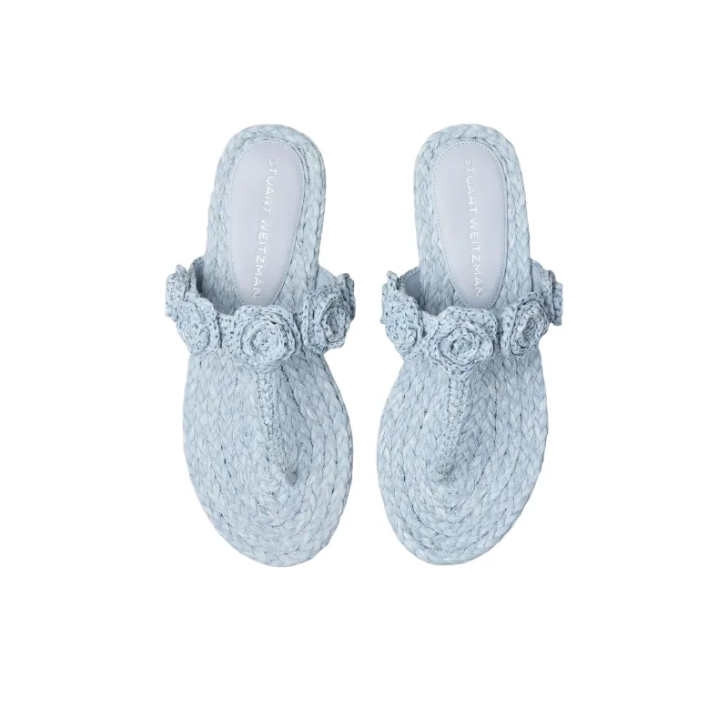 Stuart Weitzman/SW Flip Flops Women's Blue-4