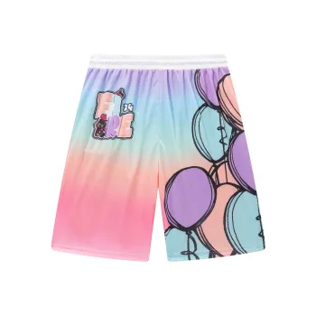 FireMonkey Basketball Shorts Unisex White