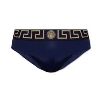 VERSACE Greca Border Stretched Swim Shorts