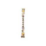 Gold/Sandflow Oil-Drip Enamel Strap