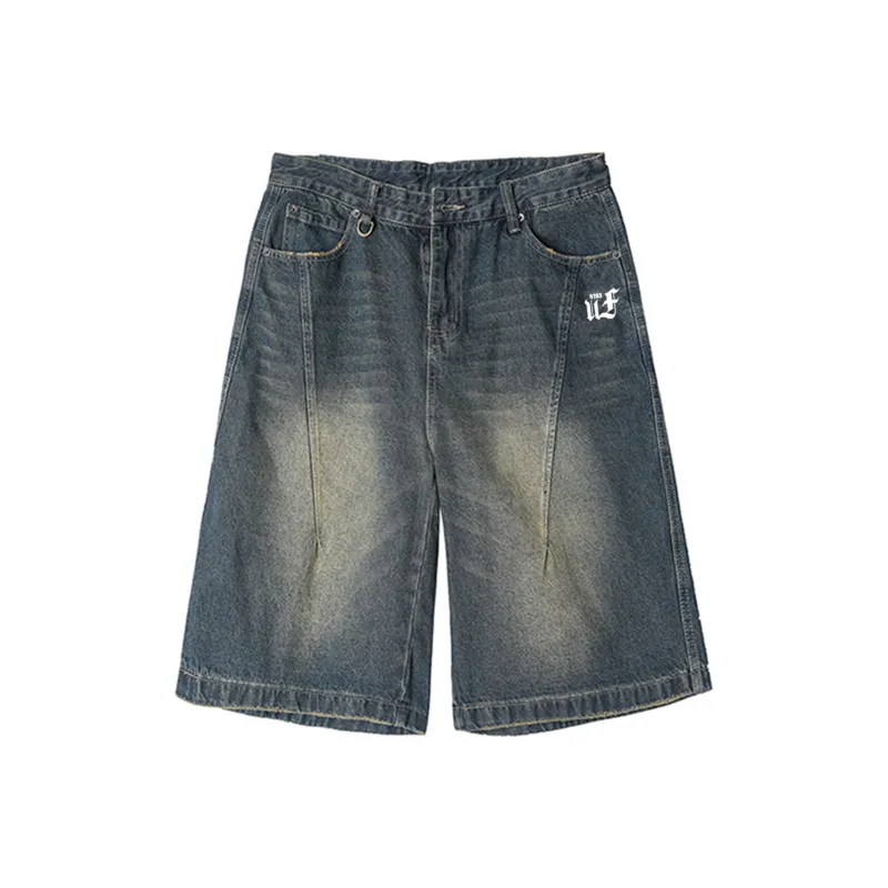 UF9193 Denim Shorts Unisex-2