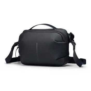 MARK RYDEN Pu Shoulder Bag, Crossbody Bag, Handbag Men's Elegant Black