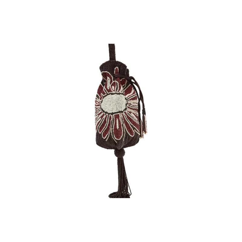ZARA Cotton Shoulder Bag Mini Women's Chocolate-1