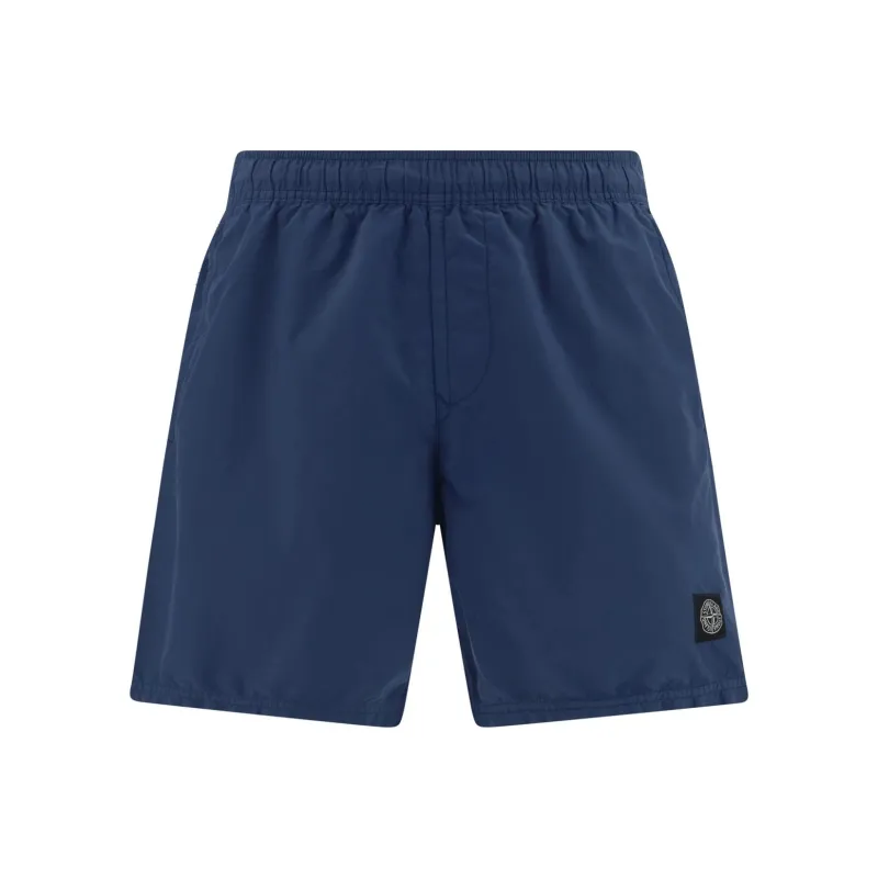 STONE ISLAND Regular Fit Nylon Swim Trunks-0