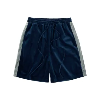 Atry Casual Shorts Unisex Velour Blue
