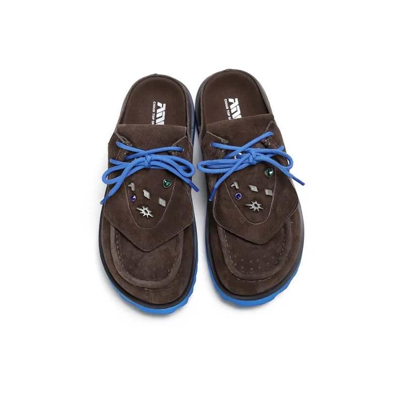 ADCDAVINCI Sun Collection Slip Resistant Abrasion Resistant Closed Toe Slippers Unisex Brown-3