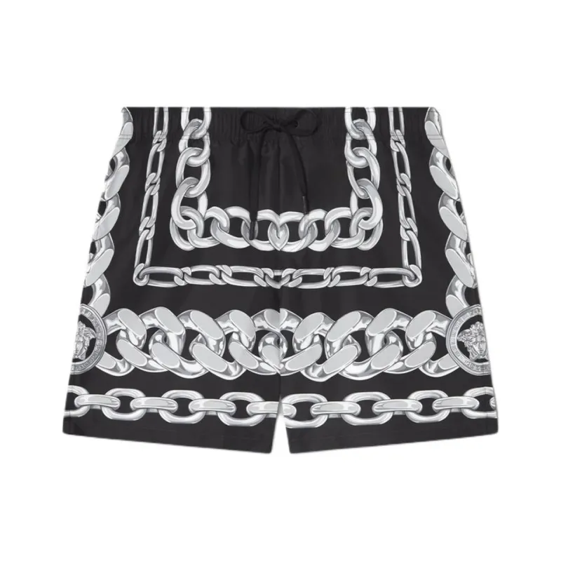 VERSACE Medusa Chains Printed Swim Shorts-0