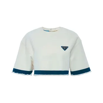 PRADA Crop Tops Women's White