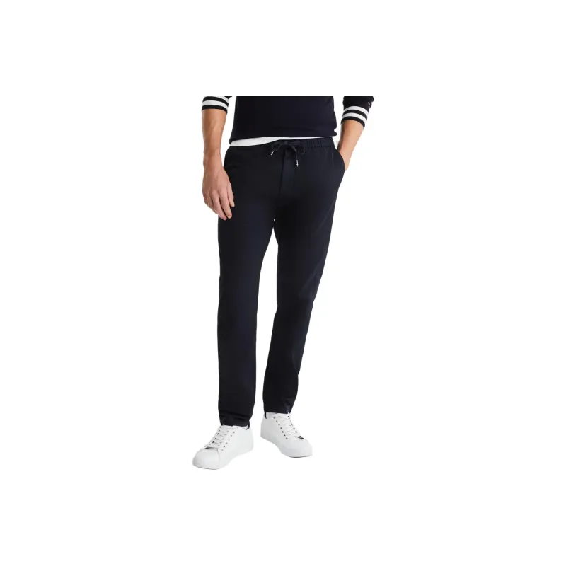 Tommy Hilfiger Chelsea Drawstring Chino Casual Pants Men's Black-0