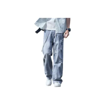 MGXEK Jeans Unisex Vintage Blue
