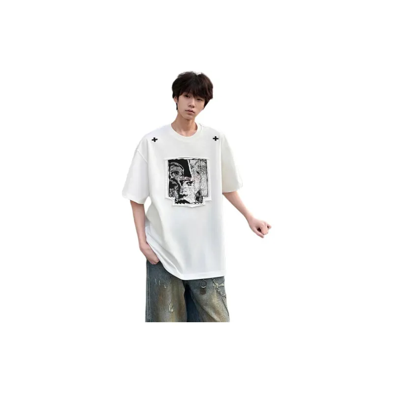 TESTUNG Classic T Shirt Unisex Pure White Color-12