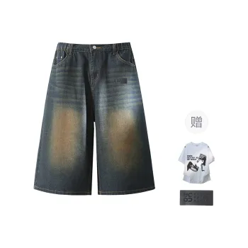 YOSICIL Denim Shorts Unisex Black