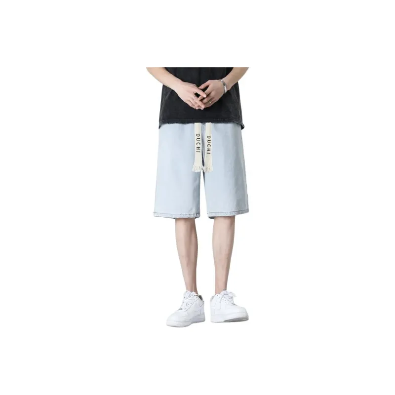 Go It Alone Denim Shorts Unisex-4