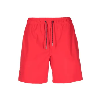 Sease Logo print Drawstring Swim Shorts