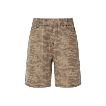 GOODBRAND Casual Shorts Unisex Distressed Khaki