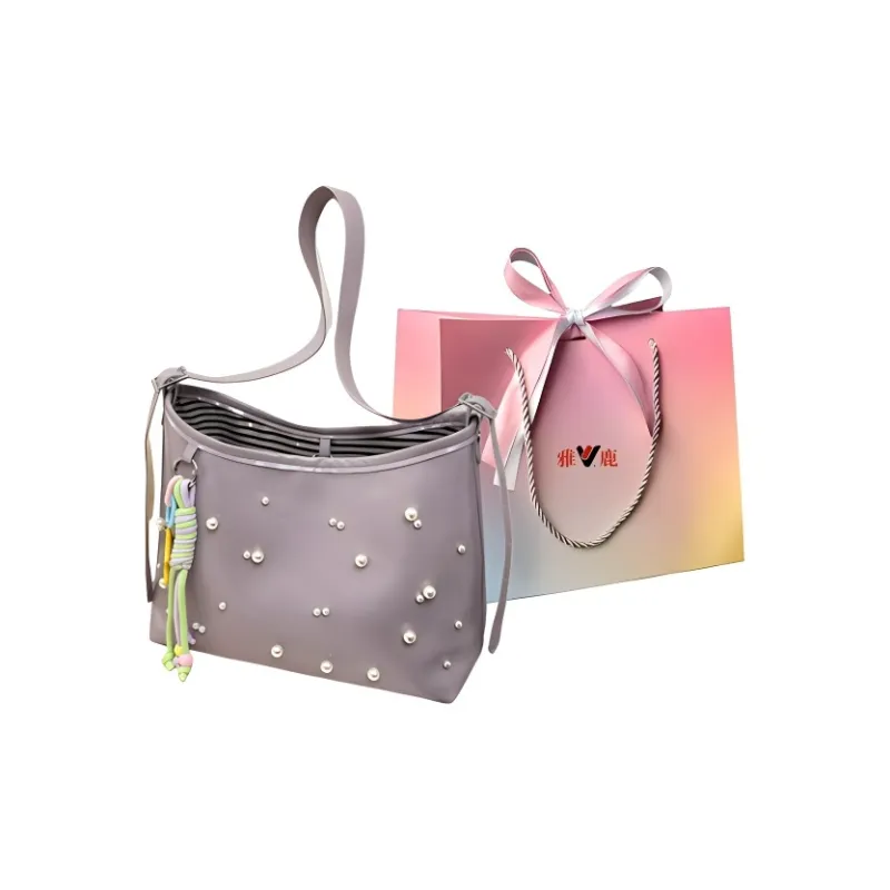 Yalu PU Underarm Shoulder Bag Women's White/Pink/Black/Light Purple-17