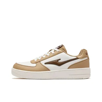 Erke Skateboard Coverage, Cushioning, Lightweight Low Top Skateboard Shoes Men's White Khaki