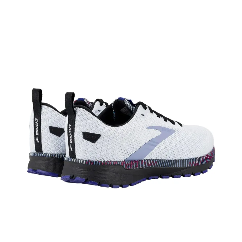 Brooks Revel 5 Breathable And Wear resistant Low Top Running Shoes Women's White Purple-2