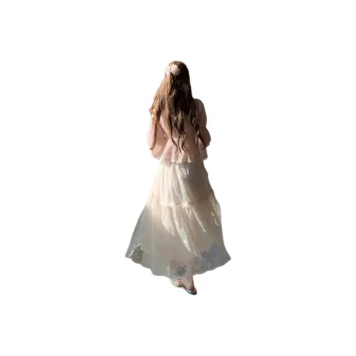 Flowers In Water Skirt Set Women's