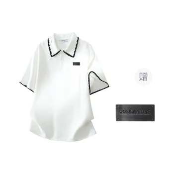 OGEK T Shirt Unisex White Comes With Brooch
