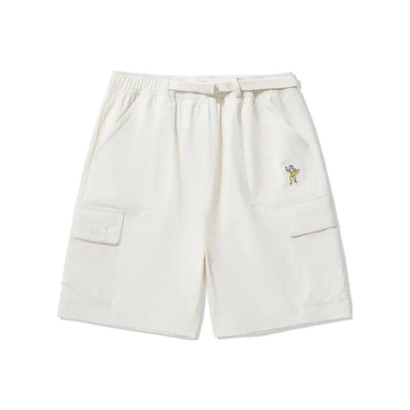 LiNing x BILLIONAIRE BOYS CLUB Casual Shorts Men's Ecru-0
