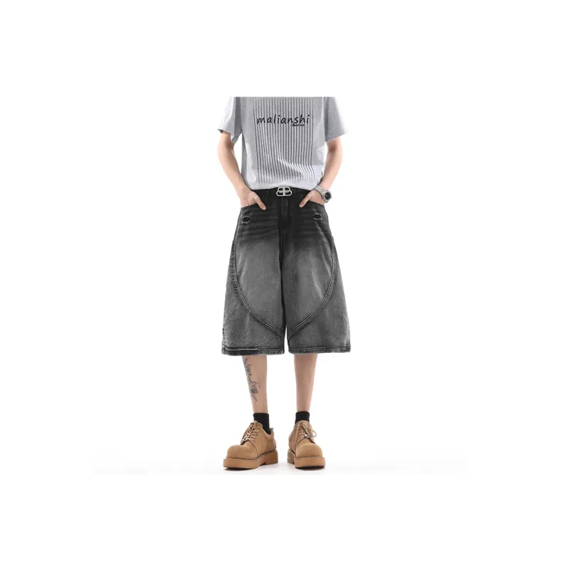 Weles Denim Shorts Unisex-4