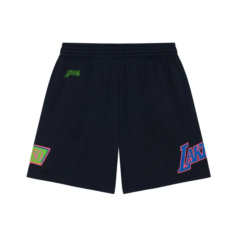 Mitchell Ness Casual Shorts Unisex Black-0