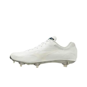 Mizuno Low Top Upper Height Slip Resistant And Abrasion Resistant Functionality Baseball Shoes Men's White