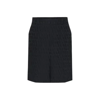 Valentino All Over Logo Patterned Bermuda Shorts