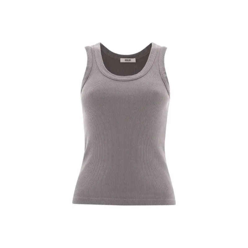 AGOLDE Poppy Sleeveless Ribbed Tank Top-0