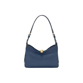Furla Calfskin Shoulder Bag Medium Size Women's Blue