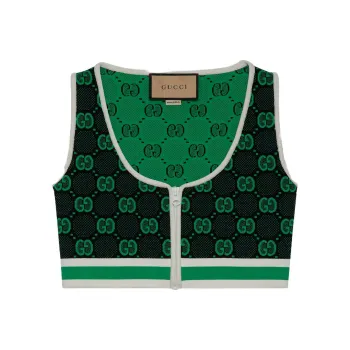 GUCCI Tank Tops Women's Green