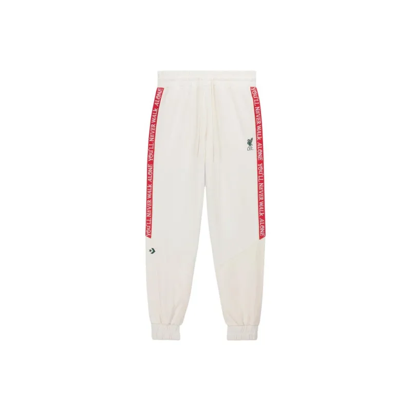 Converse x LIVERPOOL FC Liverpool FC Tape Jogger Casual Pants Unisex Ecru-0