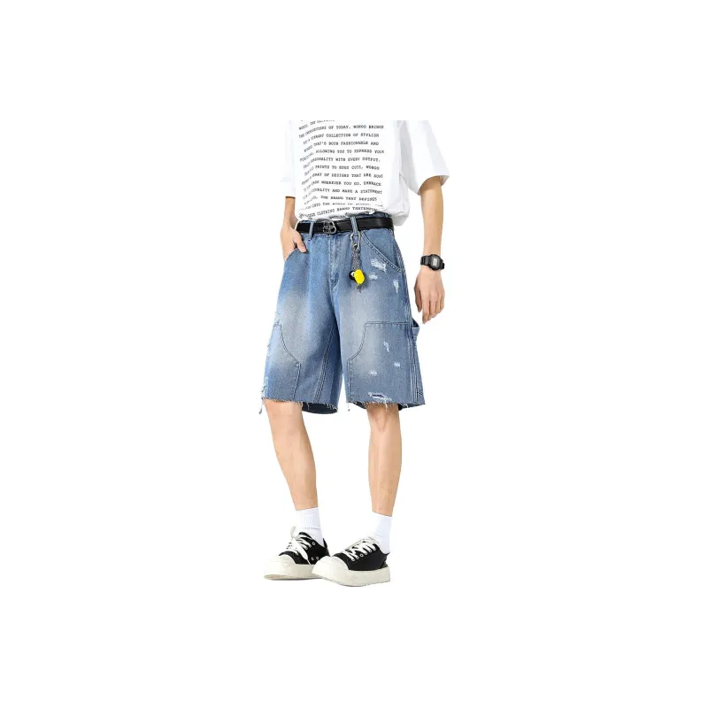Evil Lions Denim Shorts Unisex-6