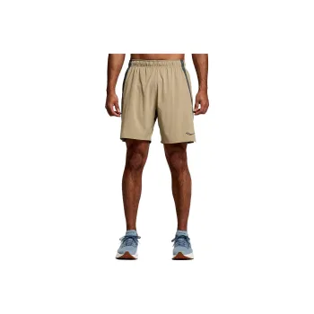 Saucony Outpace Casual Shorts Men Khaki