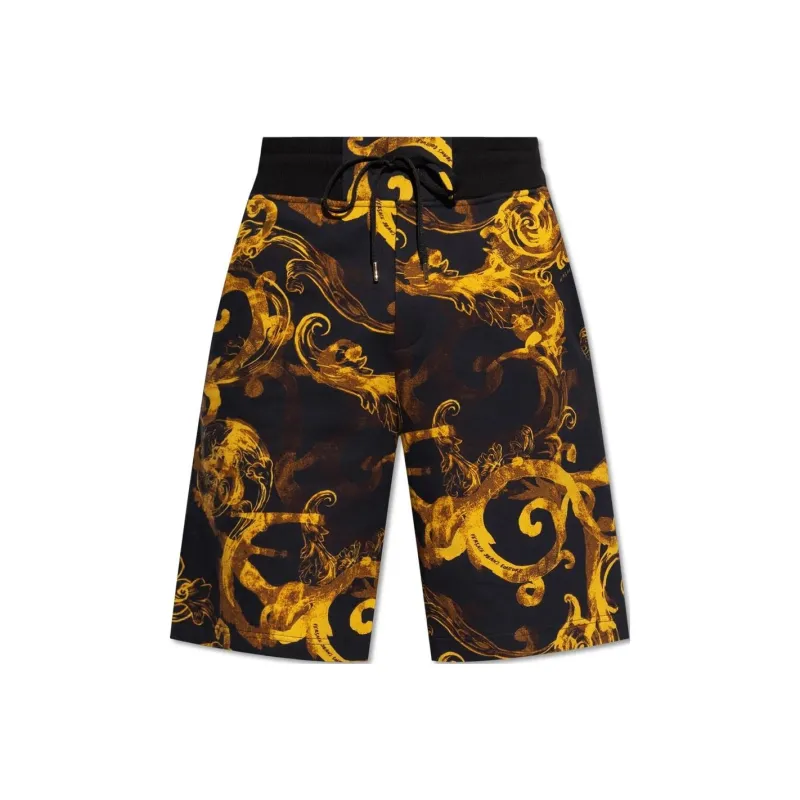 VERSACE JEANS Barocco Printed Drawstring Track Shorts-0
